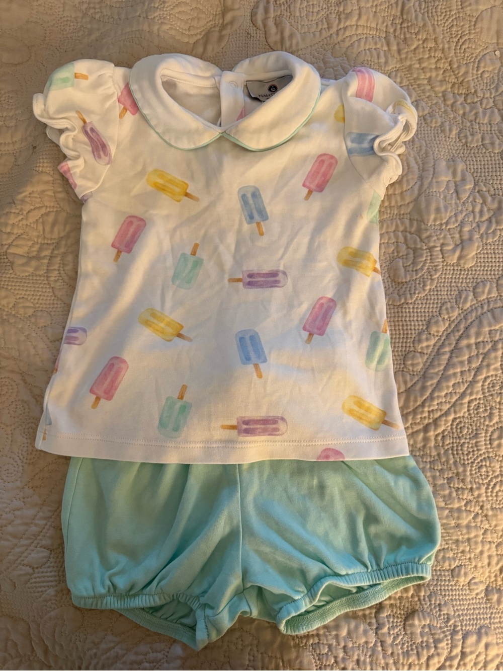Nantucket Kids Two-Piece Popsicle Set - Pastel White & Mint